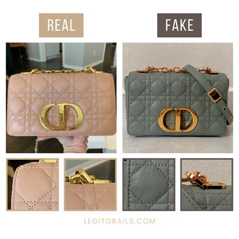 dior caro real vs fake|false dior bag.